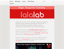 Tablet Screenshot of lalalab.nl